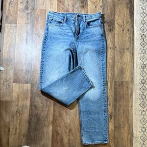 American Eagle Super High Rise Ankle Straight